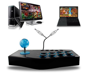 Mando 3 en 1 con cable USB para PS2/PS3, mando para juegos Arcade, Joystick de lucha, ordenador Android