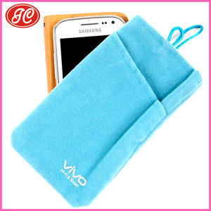 China Manufacturer Mesh Material Microfiber Cell Mobile Phone <strong>Pouch</strong>