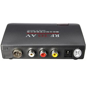 Coaxial TV RF to <strong>AV</strong> RCA Video Signal Receiver Analog TV Modulator With F Type Antenna &amp; <strong>Remote</strong> Control Plastic Audio Converter - Product Image 4