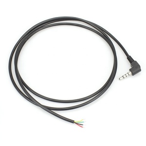 90 derece 3.5 ses kablosu 3.5MM TRRS 4 direkleri erkek açık tel özelleştirmek - Product Image 6