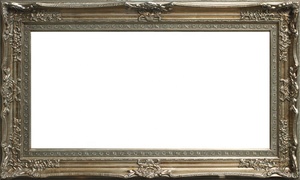 Avrupa barok tarzı altın ve gümüş klasik ahşap büyük resim çerçeveleri - Product Image 6