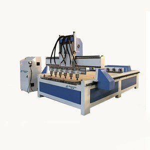 Fresadora CNC de 4 ejes con multihusillo y rotativo