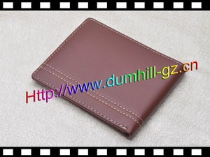 时尚超薄设计超柔软小型RFID男士棕色真皮卡式钱包 - Product Image 3