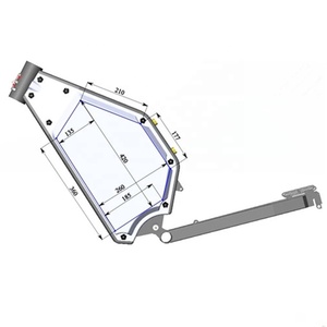 สองสีประสิทธิภาพสูงจักรยานไฟฟ้า Enduro กรอบ - Product Image 1