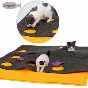 猫スクラッチャーブランケットDIYアクティビティネイチャーフェルトキャットプレイマット
