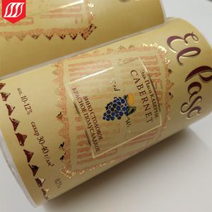 葡萄酒瓶标签，酒瓶粘贴标签与热箔 - Product Image 6