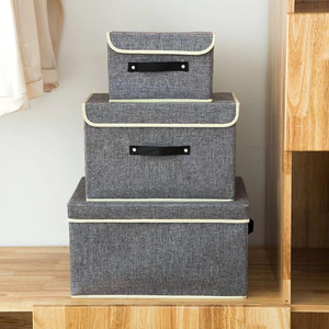 家庭用オフィスナチュラル保育園折りたたみ式不織布ビン - Product Image 4