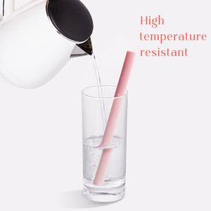 心形硅胶环保可折叠饮用可折叠伸缩吸管 - Product Image 5