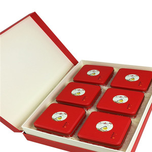 Karton kağıt kırmızı ambalaj çin tipi çay hediye kutusu - Product Image 3