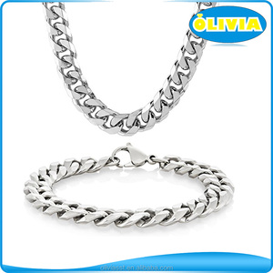 Olivia Wholesales 18 18k Gold Stainless Steel Jewelry New Gold Chain Design Mens Franco Chains Link Necklace - Product Image 5