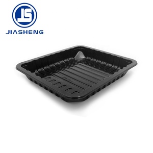 黑色 PP 一次性超市肉类托盘 - Product Image 1
