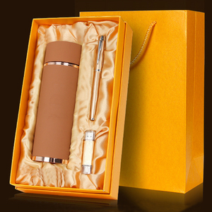 定制Logo真空杯笔u盘礼品套装保险营销类企业圣诞礼品 - Product Image 2
