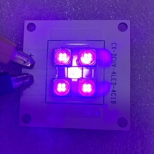 365nm 395nm 405nm 4 leds in 1 pcb UV <span class=keywords><strong>LED</strong></span>ボード、SMD 6565 <span class=keywords><strong>LED</strong></span>、3Dプリンター乾燥硬化用
