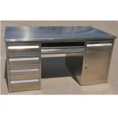 Heavy Duty In Acciaio Inox Da Cucina Tavolo di Lavoro Con 4 Cassetti