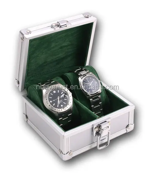 Stockage de taille personnalisée transportant boîtier de montre en aluminium/boîte