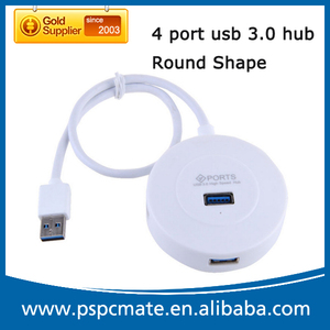 高速圆形 Usb 集线器 3.0，企业礼品 4 端口 Usb 3.0 集线器 - Product Image 2