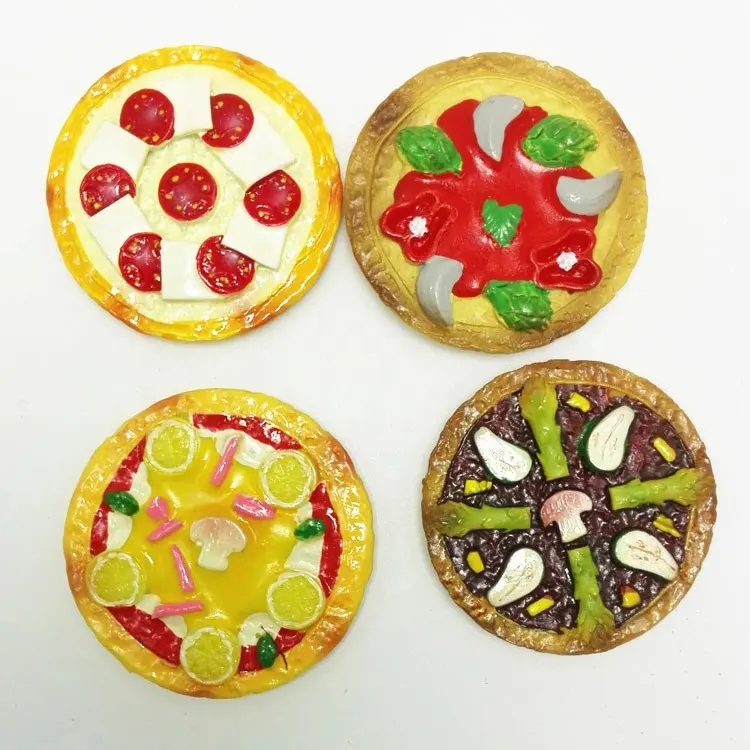 Promotional cheap bread fridge magnets custom design fast food pizza fridge magnet