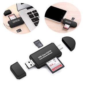 SD-Kartenleser USB C-Kartenleser 3-in-1-USB2.0 TF/Mirco SD-Smart-Speicher kartenleser Typ C OTG-Flash-Laufwerk-Kartenleser adapter - Product Image 3