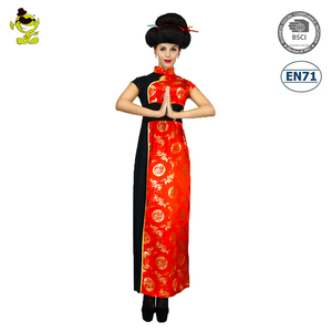 中国传统服装与中国图案万圣节派对服装Cosplay中国女性服装 - Product Image 2