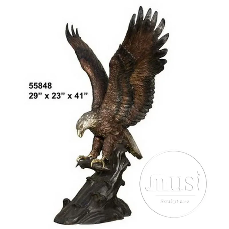 Декор для дома и улицы, бронзовая статуя орла в натуральную величину