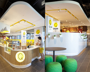Dondurma Kiosk tasarım özelleştirilmiş içecek Kiosk alışveriş merkezi kahve kabarcık çay Kiosk ahşap Modern Panel ticari mobilya 1 takım - Product Image 3