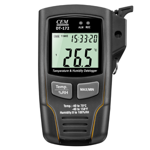 CEM DT-172 registrador de datos de temperatura y humedad con registro de datos de 32000 alarma de sonido y luz para el almacén/edificio laboratorio/Transportat - Product Image 1