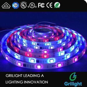Декоративная светодиодная rgb-лента SK6812 WS2812B WS2813 SMD5050, программируемая светодиодная rgb-лента, адресная светодиодная rgb-лента 2812b, светодиодная цифровая лента - Product Image 2