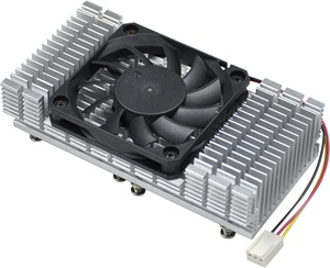Square Extruded Aluminum <strong>Heatsink</strong> with Fan for Computer CPU - Product Image 1