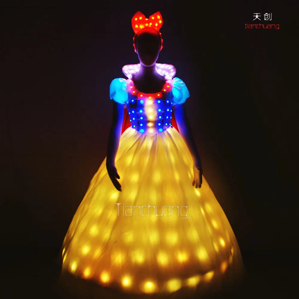 Led de ventre de costume de danse led chaude arabe danse ballet danse fée princesse costumes