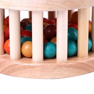 Montessori bebek rafineri güç bebek eğitim dövme açgözlü oyuncak görme eğitimi çıngırak ahşap oyuncaklar - Product Image 3