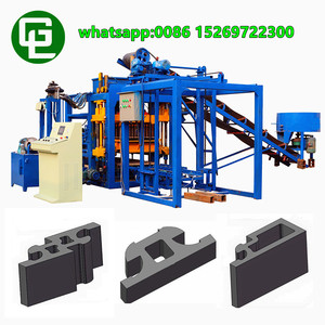 Hidráulica automática QT4-18 habiterra ladrillo bloque de enclavamiento moldes de la máquina - Product Image 4