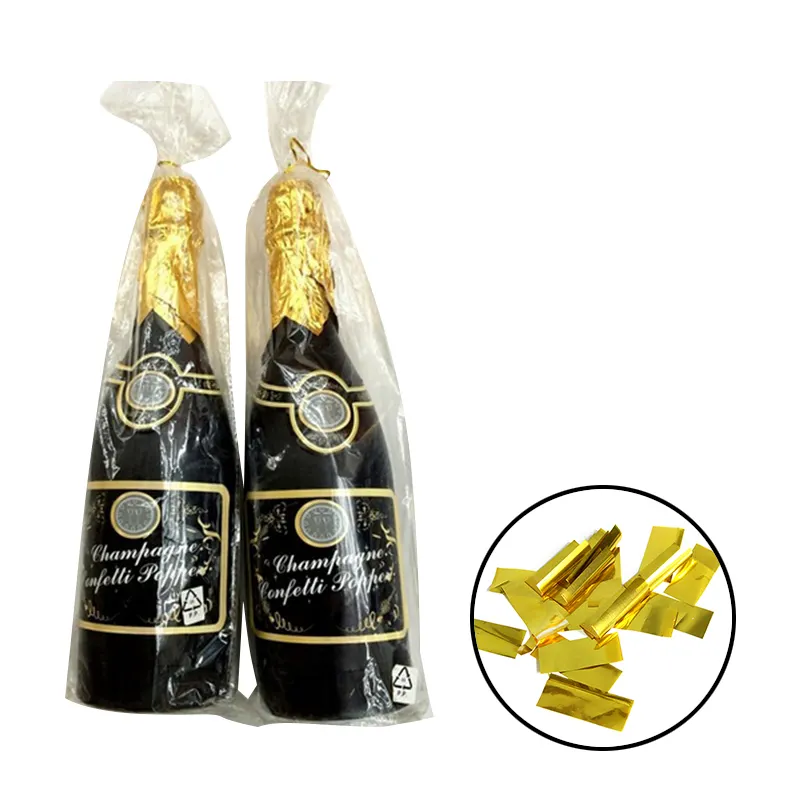 Bouteille de Champagne confettis en Mylar, 10 pièces, fournitures pour fête d'enterrement de vie de jeune fille