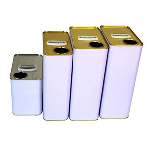 1L 3L 5L 方形橄榄油金属罐，带小嘴和盖子