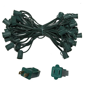 UL aprobado, 100FT 100 tomas C7 G40 globo luces de cadena con claro bombillas - Product Image 5