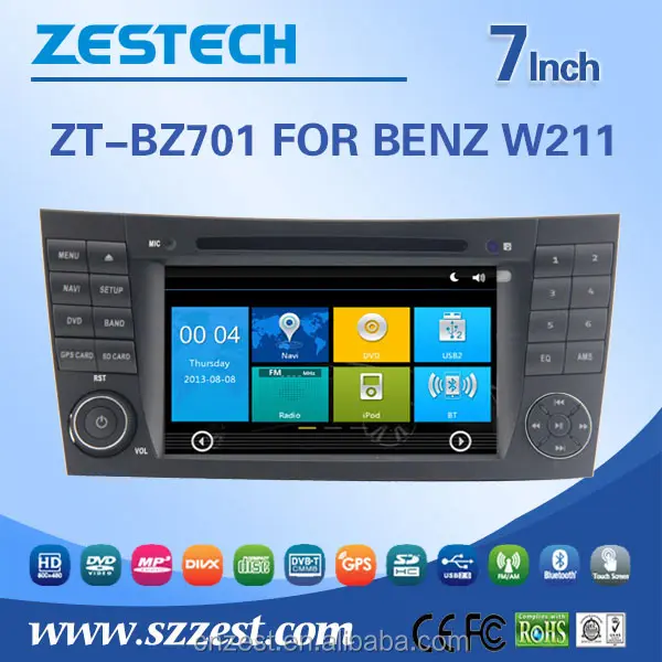 शेन्ज़ेन के साथ मर्सिडीज बेंज w211 के लिए zestech कार मल्टीमीडिया कार रेडियो टच स्क्रीन डीवीडी प्लेयर जीपीएस रेडियो