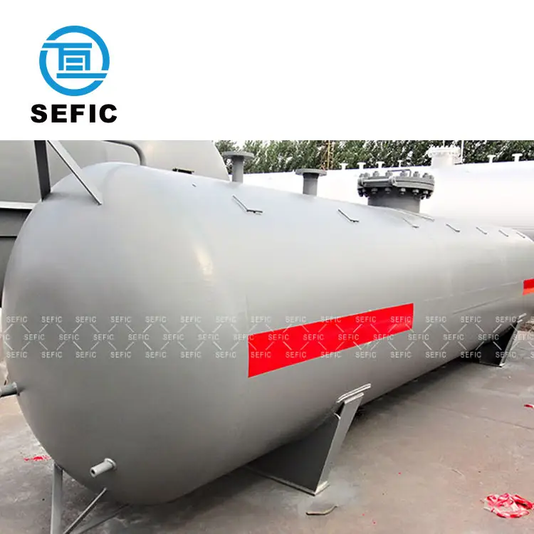 ISO / GB standart 100m3 tankı LPG gaz depolama tankı konteyner fiyat için satış