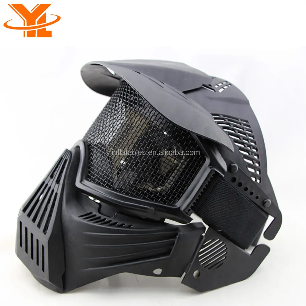 Tiro con l'arco Tag Gioco Protect Maschera, nero Viso Paintball Mask