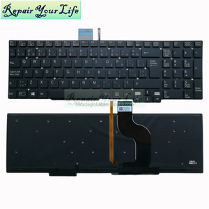 バックライトラップトップキーボードSony <span class=keywords><strong>Vaio</strong></span> SVT15 SVT15117CXS SVT1511M1R SVT15-117CXS 147444211CAカナダのフランスのノートブックキーボード