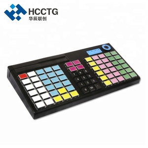 PS/2 + USB 双接口膜 76 键编程 POS 键盘与 MSR KB76M