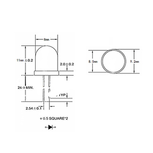 <span class=keywords><strong>8MM</strong></span> LED Diodes Flashing RGB Diffused Blinking Light Emitting Diode Brightness Flash Blink 8ミリメートルBlinking Diodo Intermitente