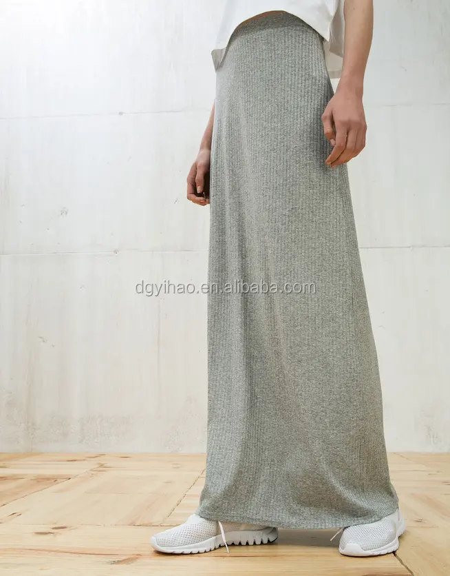 Vestuário saia longa design mais recente design de saia fotos oem maxi saia