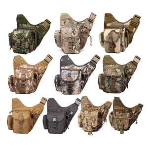 Açık spor özel büyük cordura omuzdan askili çanta kamuflaj taktik eyer çantası - Product Image 2