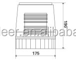 12v กระพริบ led รถบรรทุกพ่วงสีเหลืองอําพันกระพริบไฟ led beacon ขนาดใหญ่สําหรับยานพาหนะฉุกเฉินไฟ beacon สีแดงสําหรับรถบรรทุกแม่เหล็ก - Product Image 6