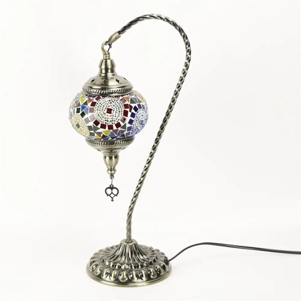 Lampes turques en mosaïque, artisanat turc de dubaï, table d'art