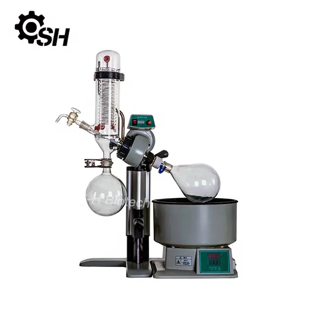Pequeño evaporador rotativo eficiente equipo de destilación doméstica