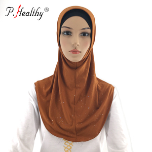 P-sağlıklı sıcak satış rahat tarzı Glitter sıkı katı likra Amira başörtüsü - Product Image 2
