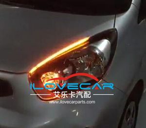 3528 LED Sequential DRLソフトストリップランプ30CM 60CM 90CM信号ランプ6W/30Wダイナミックledランプオートヘッドランプ装飾