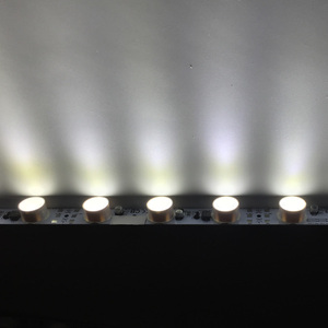 โฆษณา DC24V DC12V 13วัตต์กล่องไฟ Dimmable Aluminunium PCB นำโมดูลที่มีเลนส์สำหรับสว่างจอแสดงผลคู่