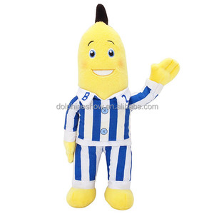 パジャマと面白いバナナぬいぐるみ卸売カスタムロゴかわいいぬいぐるみ黄色バナナぬいぐるみ - Product Image 1