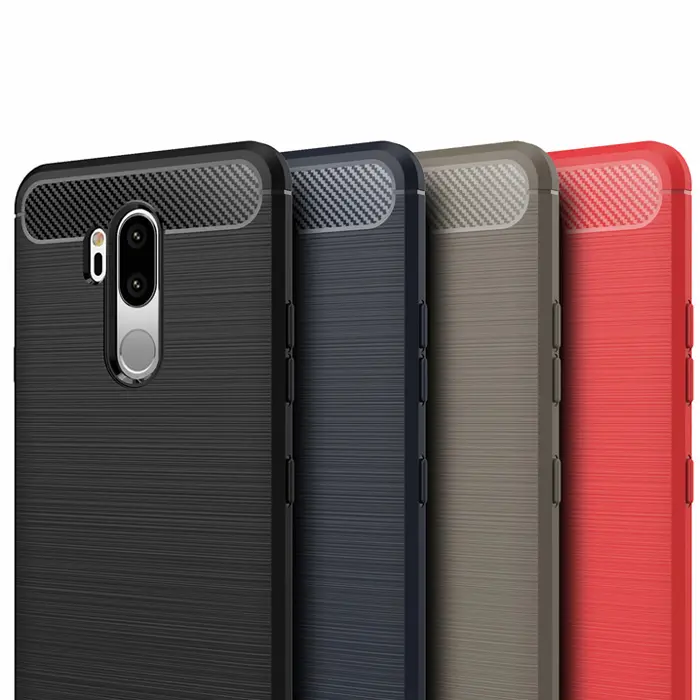 Accessoires Telefoon Case Voor Lg G7 Thinq Plastic Mobiele Cover Custom Designer Afdrukken Skidproof Carbon Fiber Cover Voor Lg G7 case